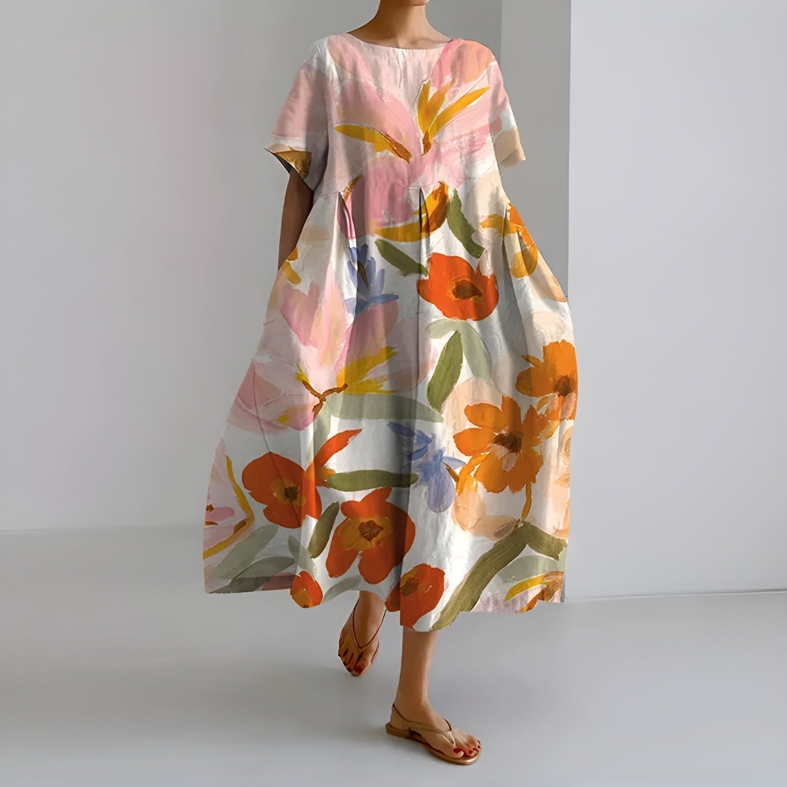 Ivy™ | Floral Dress | Orange / S | Toronty Ottawa