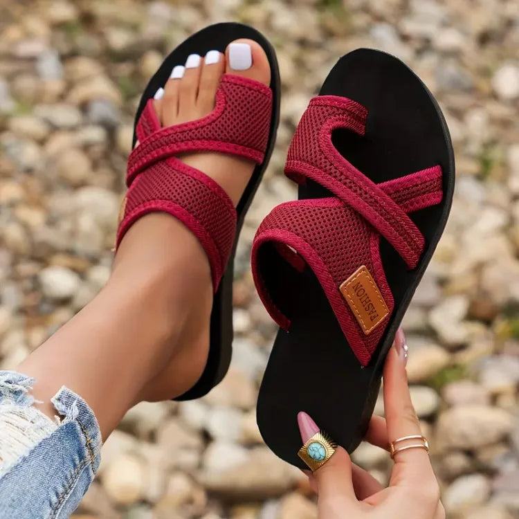 Elody™ | Orthopedic Slippers | Red / 5 | Toronty Ottawa
