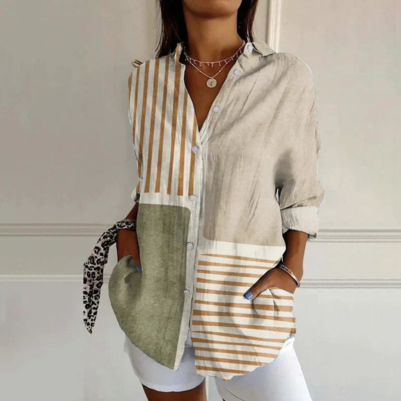 Jenna™ | Everyday Blouse | Beige / S | Toronty Ottawa