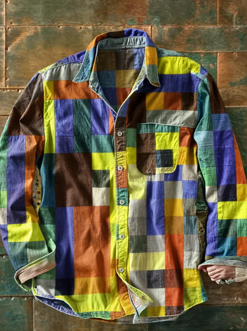 LeBoire™ | Patchwork Shirt | Yellow / S | Toronty Ottawa
