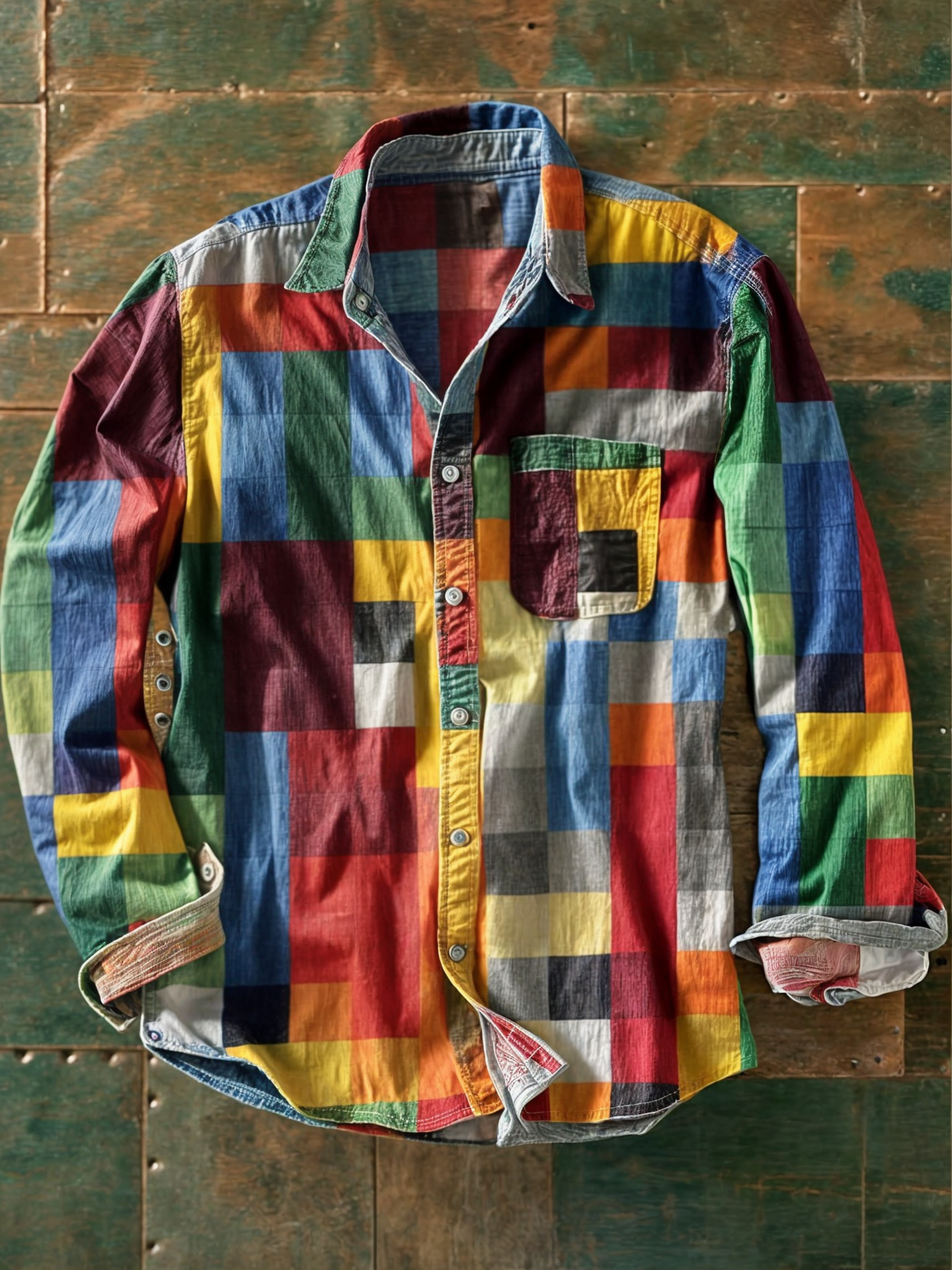 LeBoire™ | Patchwork Shirt | Colorful / S | Toronty Ottawa