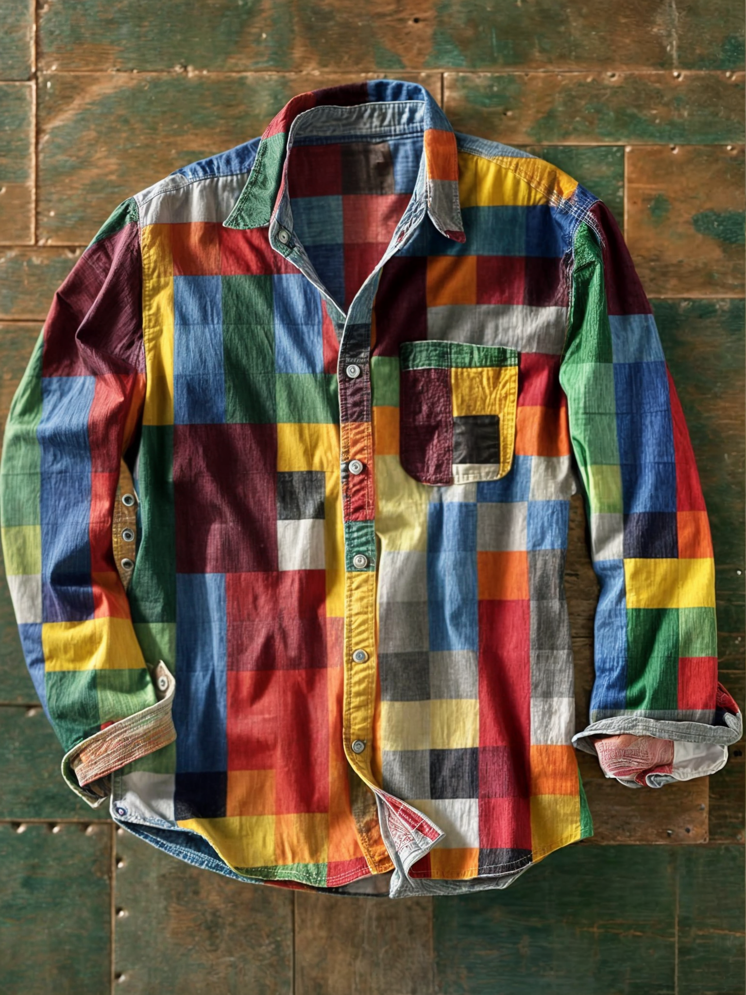 LeBoire™ | Patchwork Shirt | Colorful / S | Toronty Ottawa