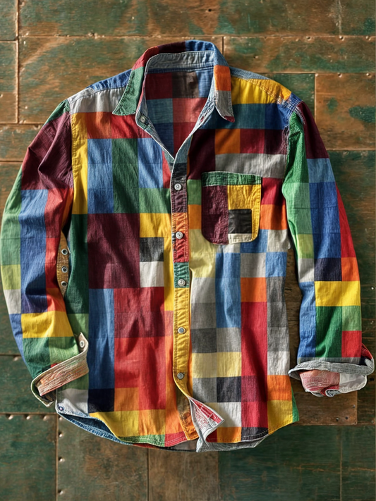 LeBoire™ | Patchwork Shirt | Colorful / S | Toronty Ottawa
