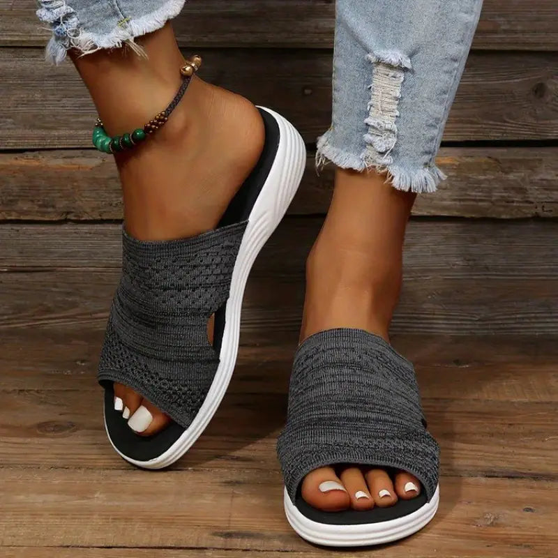Bernadette Slip-On Slide Sandals