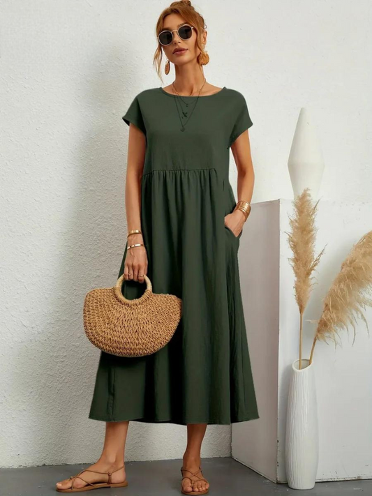 FioraLune™ | Summer Dress | Dark Green / S | Toronty Ottawa