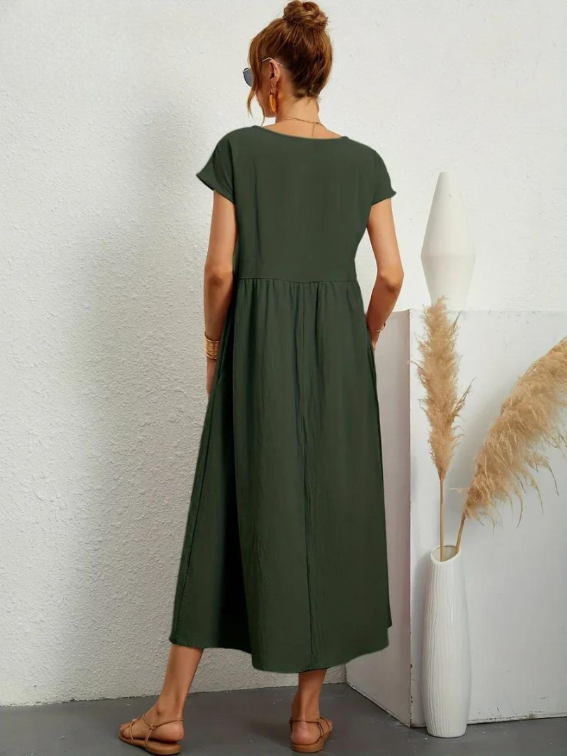 FioraLune™ | Summer Dress | Dark Green / S | Toronty Ottawa