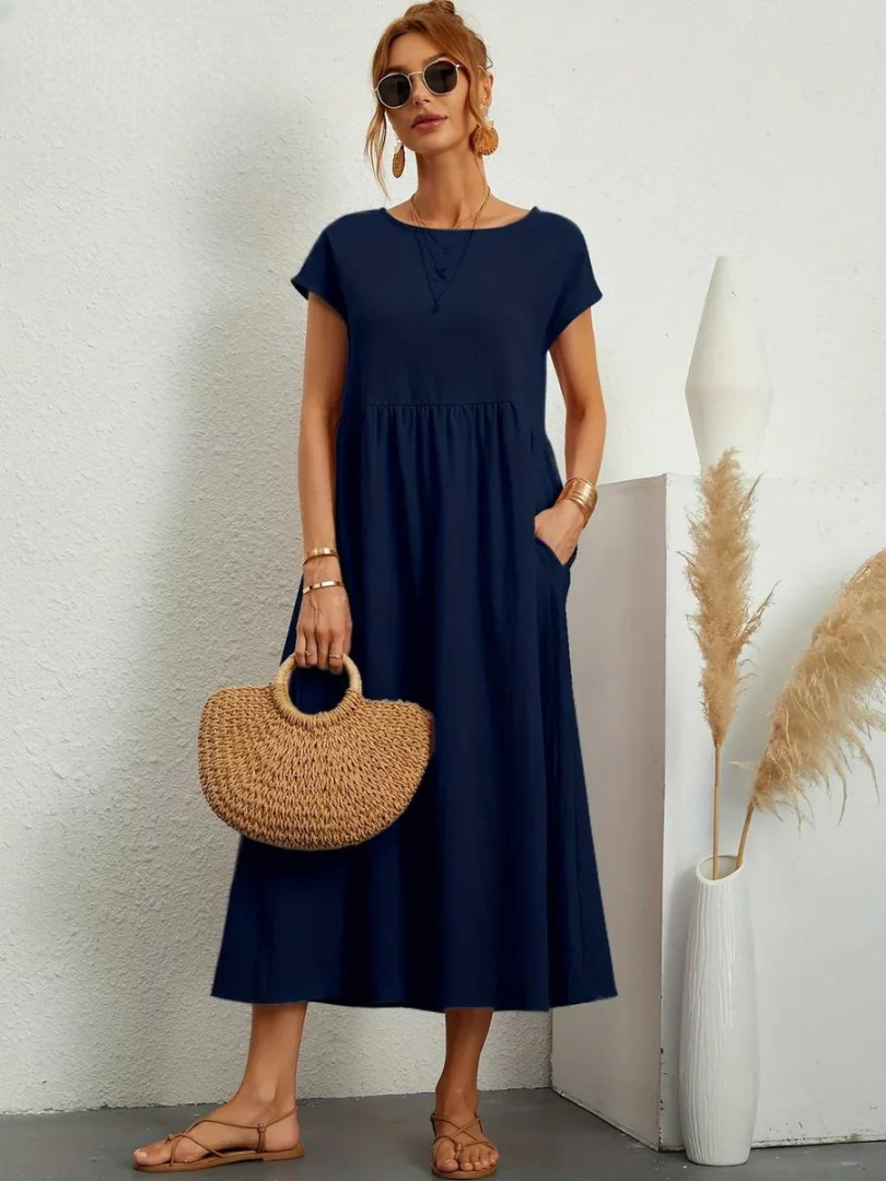 FioraLune™ | Summer Dress | Dark Blue / S | Toronty Ottawa