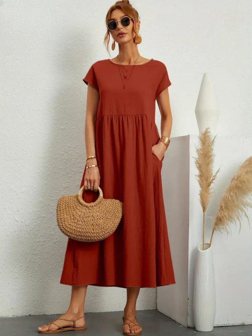 FioraLune™ | Summer Dress | Brown / S | Toronty Ottawa