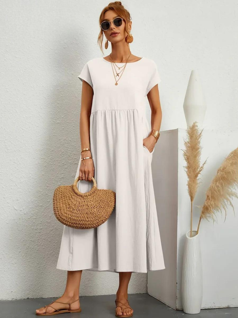 FioraLune™ | Summer Dress | White / S | Toronty Ottawa