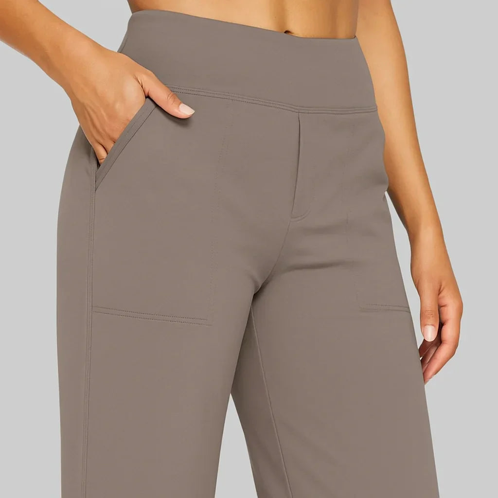 Livia™ | Stretch Pants | Taupe / S | Toronty Ottawa