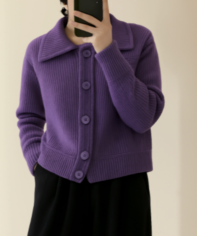 Serenité™ | Knit Jacket | Purple / L | Toronty Ottawa