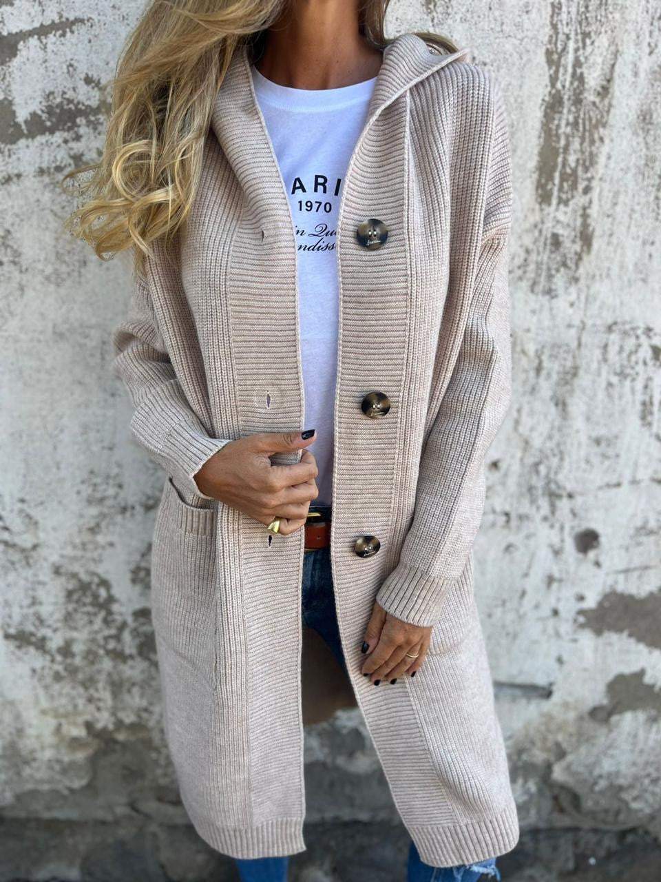 Frieda™ | Elegant Cardigan | Beige / S | Toronty Ottawa