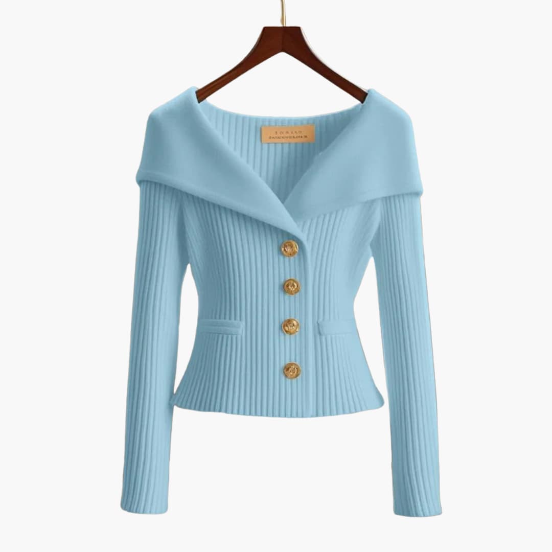 Kim™ | Button-up Cardigan | Light Blue / One Size Fits All | Toronty Ottawa
