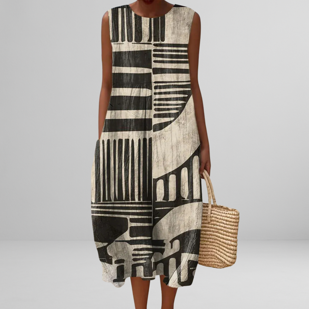 Noory™ | White Dress | Black White / XS | Toronty Ottawa
