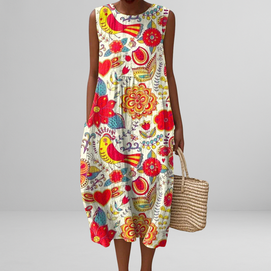 Sana™ | Yellow Dress | Red Yellow / XS | Toronty Ottawa