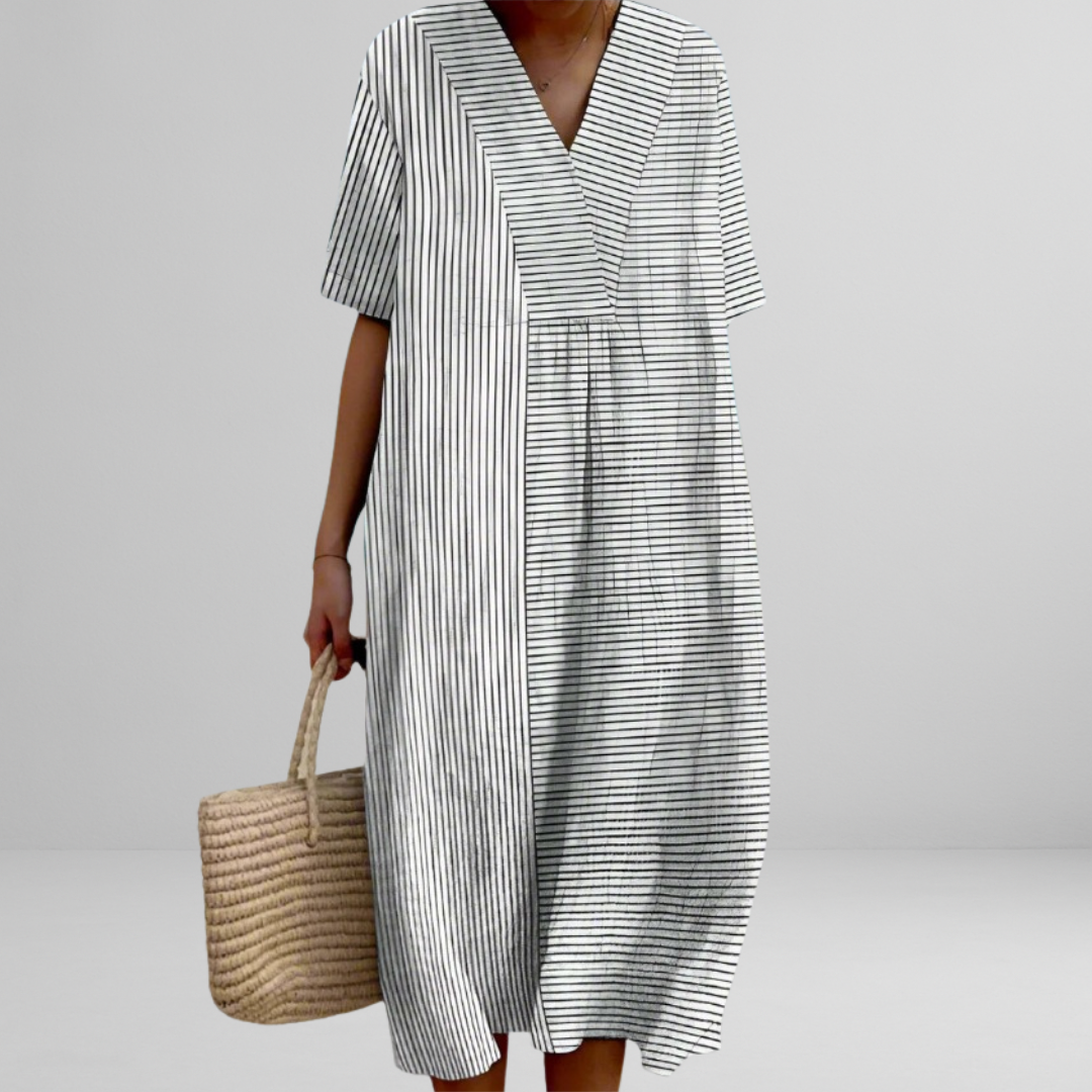 Mira™ | Black Dress | White / XS | Toronty Ottawa