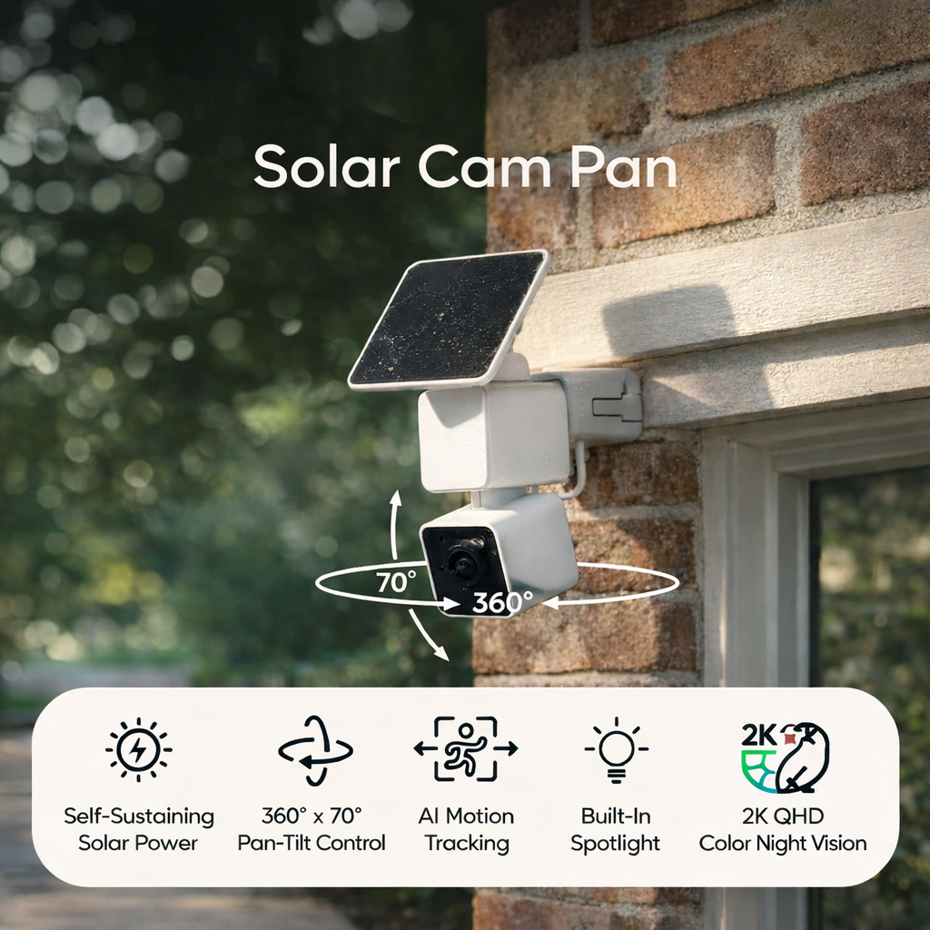 Alden Solar Security Camera Light