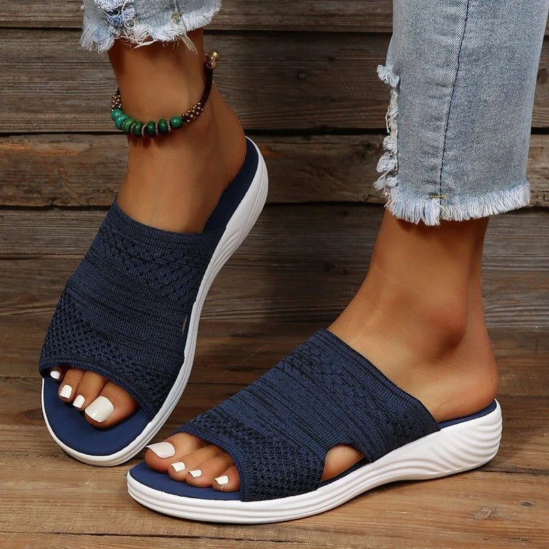 Bernadette Slip-On Slide Sandals