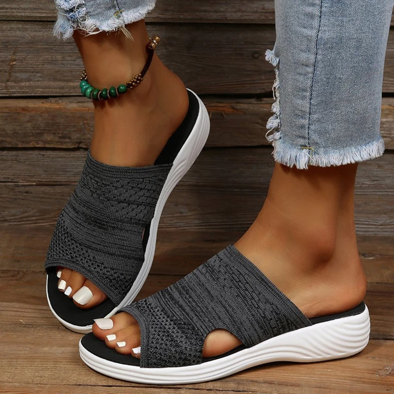 Bernadette Slip-On Slide Sandals