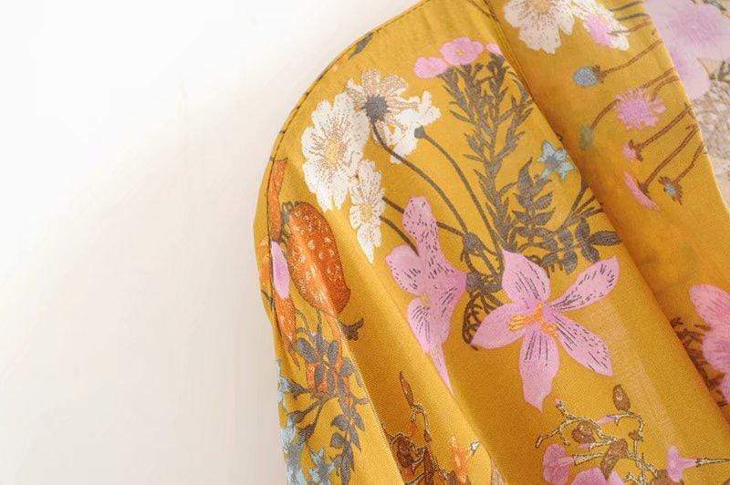 Nomada™ Kimono™ | Bohemian Ease | Yellow / S | Toronty Ottawa