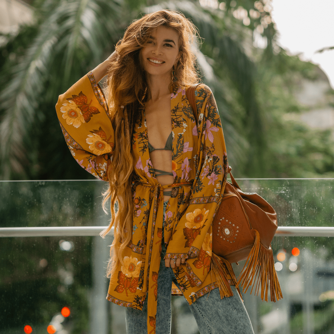 Nomada™ Kimono™ | Bohemian Ease | Yellow / S | Toronty Ottawa