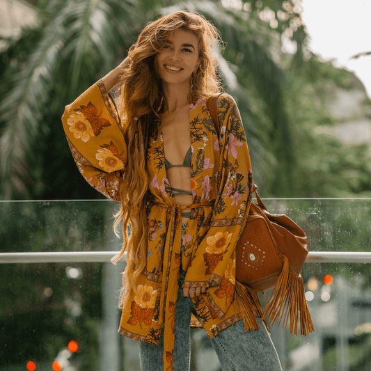 Nomada™ Kimono™ | Bohemian Ease | Yellow / S | Toronty Ottawa